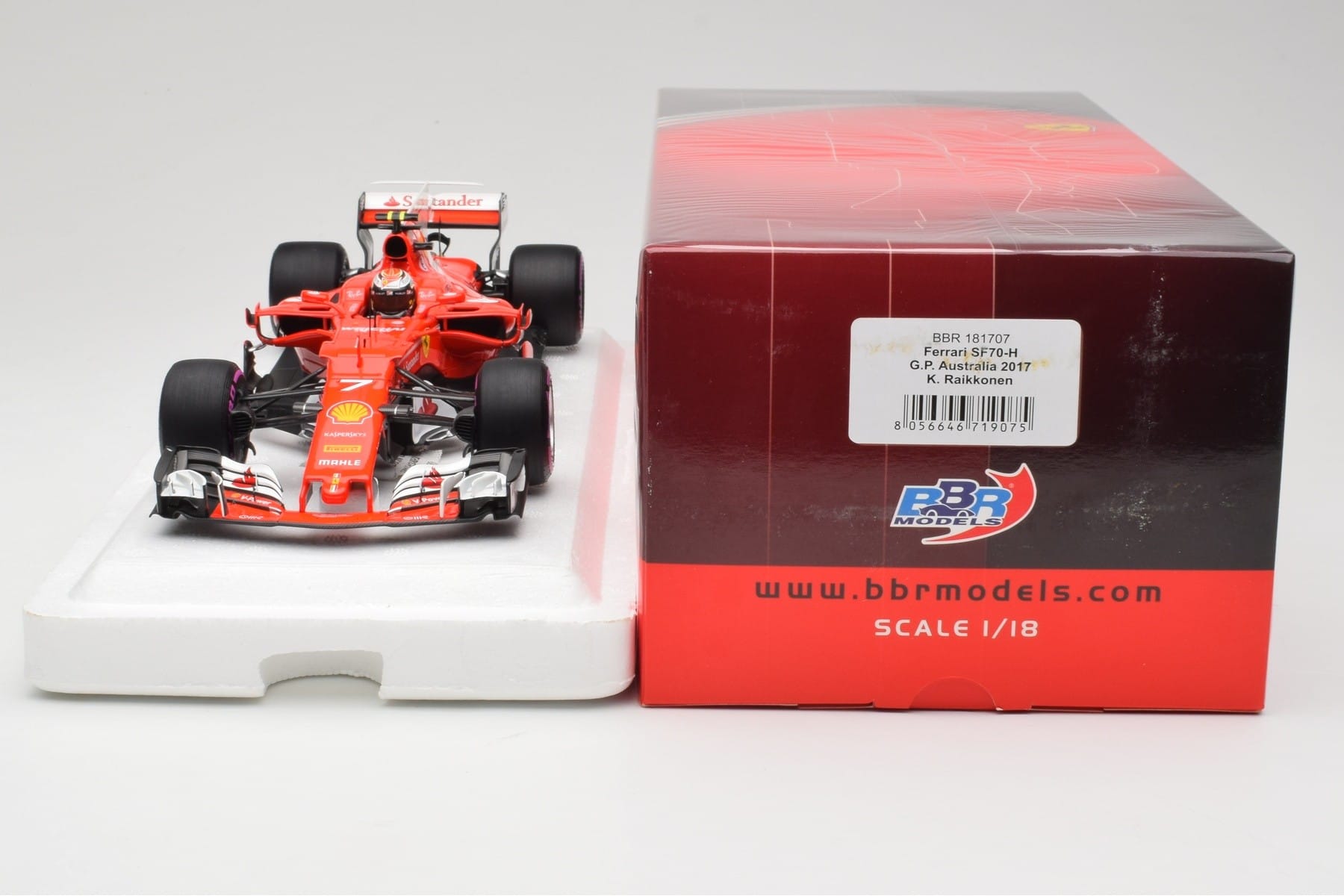 BBR Ferrari SF70H 1:18 Raikkonen Australian GP 2017