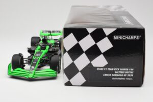 Stake F1 Team Kick Sauber C44 #77 V. Bottas Emilia Romagna GP 2024 Minichamps 1:18 147240177 Diecast - image 6 of 7