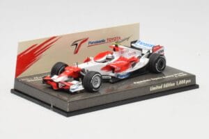 Toyota TF108 Showcar J. Trulli 2008 Minichamps 1:43 AM601297 Diecast - image 2 of 5