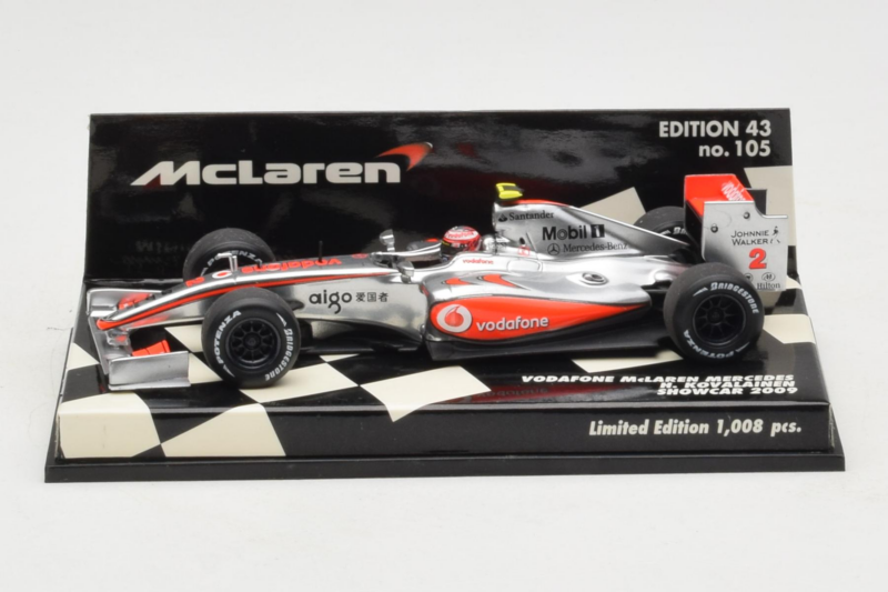 McLaren MP4-24 Mercedes #2 H. Kovalainen Vodafone McLaren Showcar F1 2009 Minichamps 1:43 530094372 Diecast