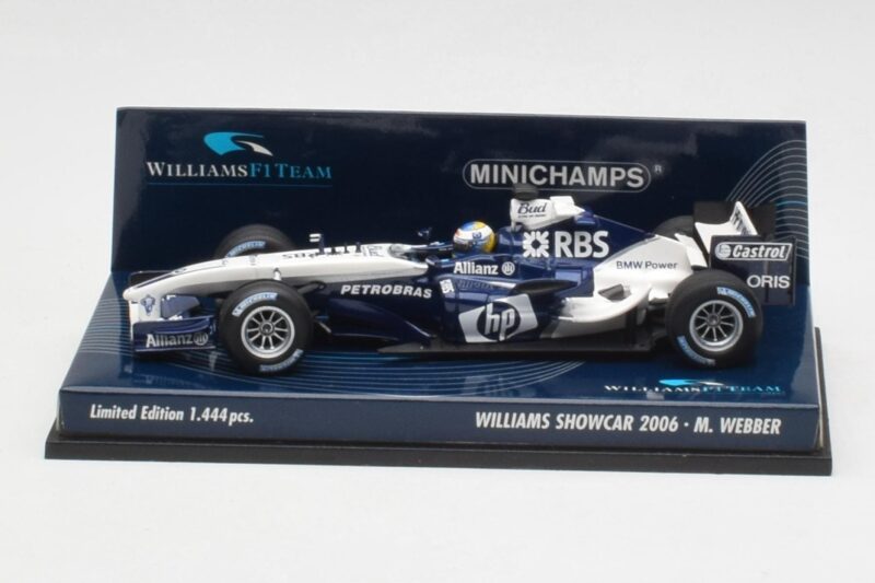 Williams FW28 M. Webber Showcar F1 2006 Minichamps 1:43 Williams FW28 M. Webber Showcar F1 2006 Minichamps 1:43 400060079 Diecast