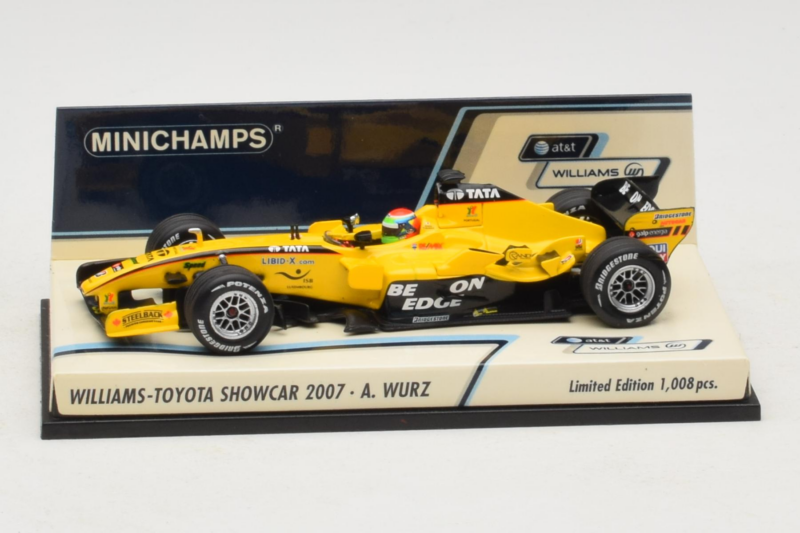 Williams FW29 Toyota A. Wurz Williams F1 Team Showcar 2007 Minichamps 1:43 Williams FW29 Toyota A. Wurz Williams F1 Team Showcar 2007 Minichamps 1:43 400070087 Diecast