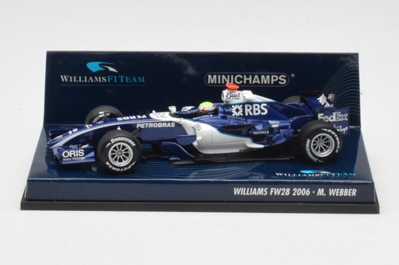 Williams FW28 Toyota #7 M. Webber F1 2006 Minichamps 1:43 400060009 Diecast