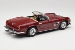 Ferrari 250 GT California Spider LWB Maroon Red Hot Wheels 1:18 25727 Diecast - image 3 of 8