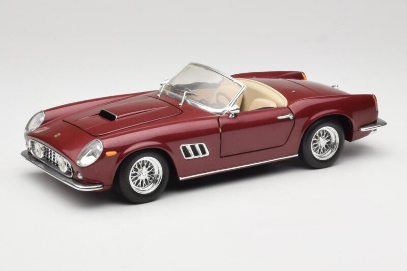 Ferrari 250 GT California Spider LWB Maroon Red Hot Wheels 1:18 25727 Diecast