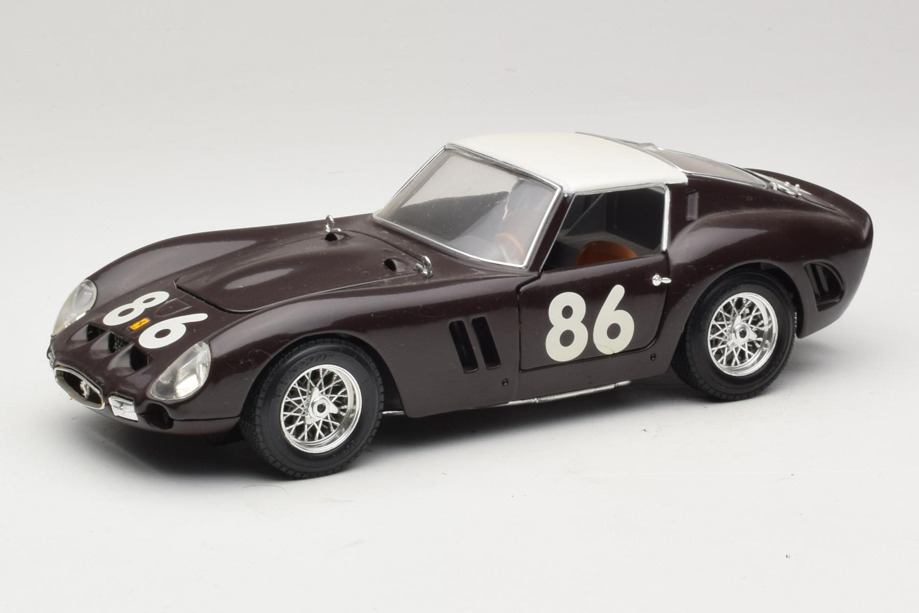 Bburago Ferrari 250 GTO 1:18 Black #86 Diecast Model
