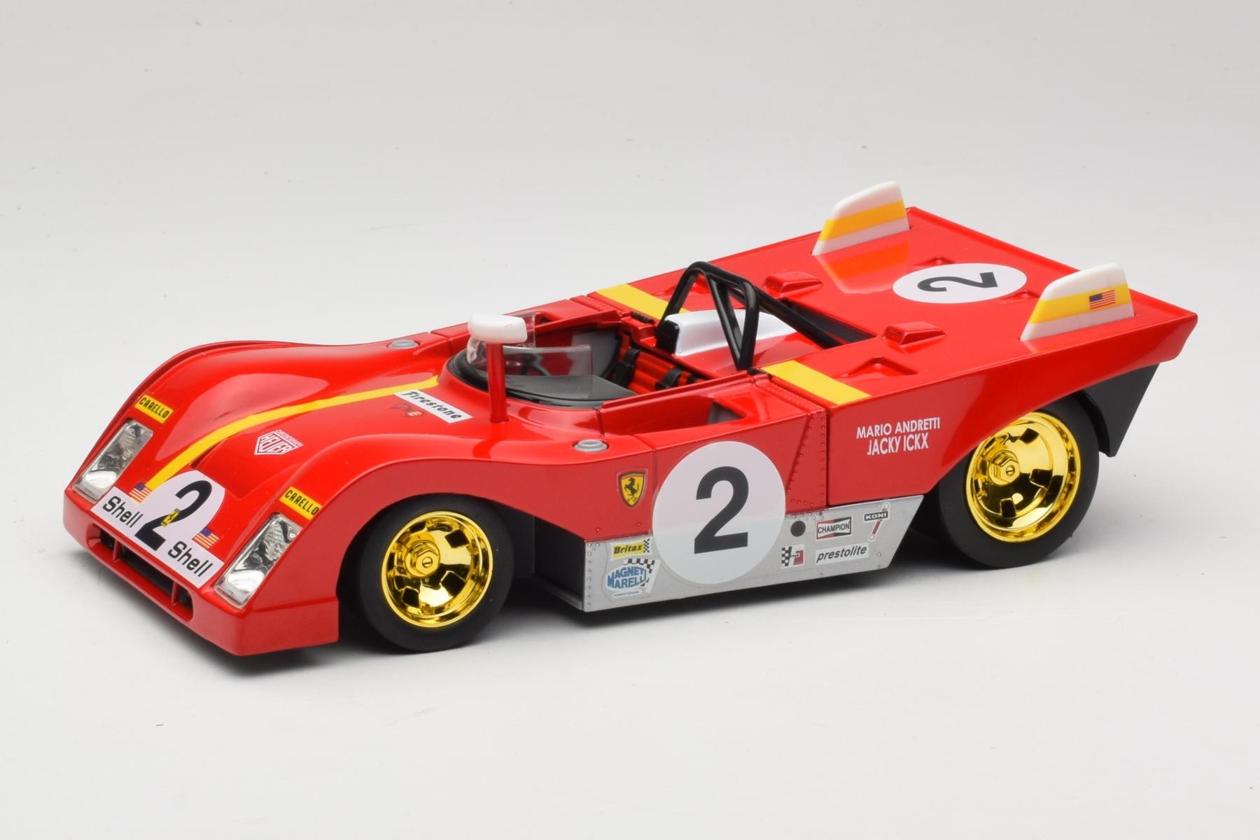 GMP1/18フェラーリ312PB No2【1972セブリング優勝車新品】 Shell Ferrari 312 PB 1:18 Number 2 Sportscar 1972