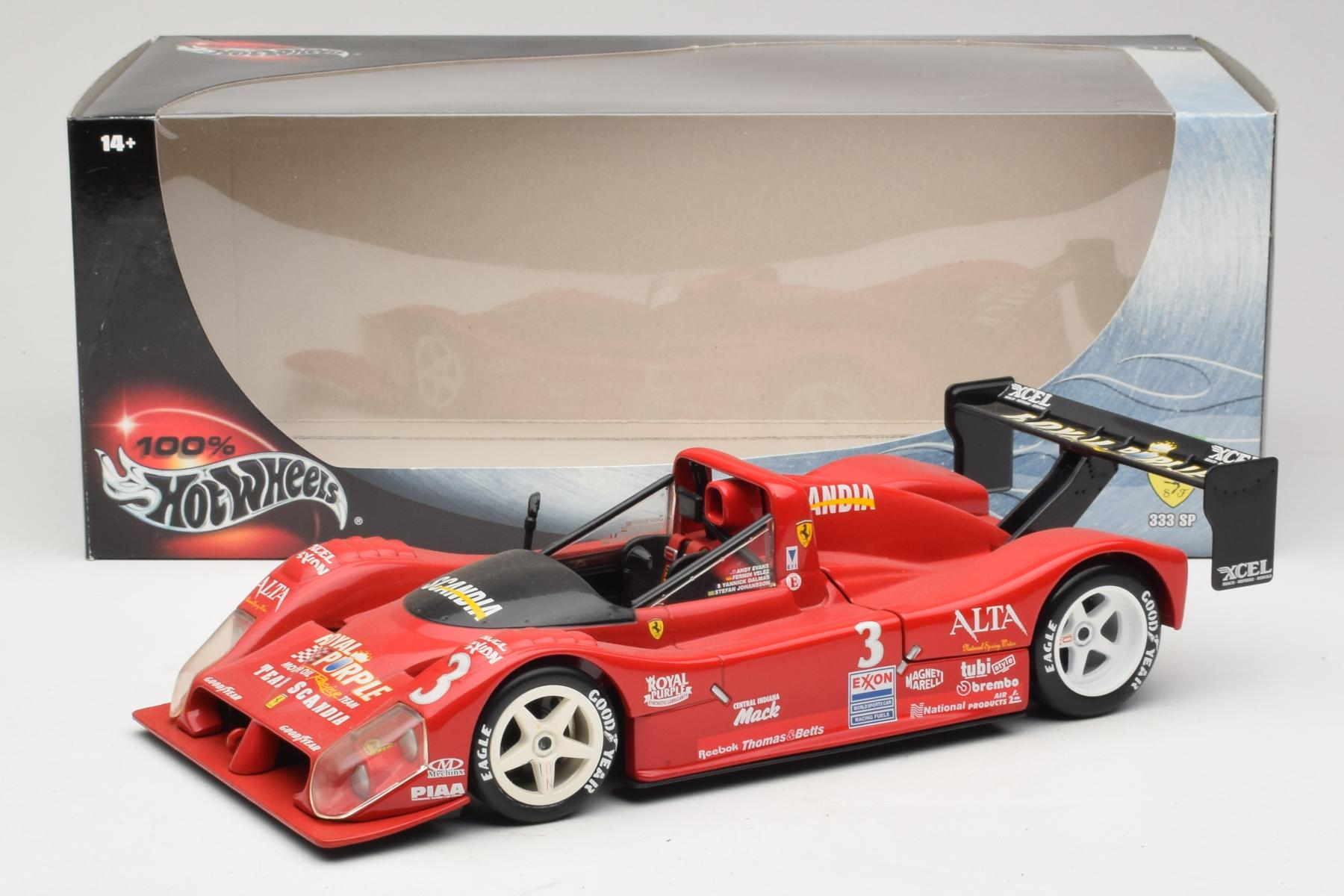Hot Wheels Ferrari 333 SP 1:18 Scandia #3 2000