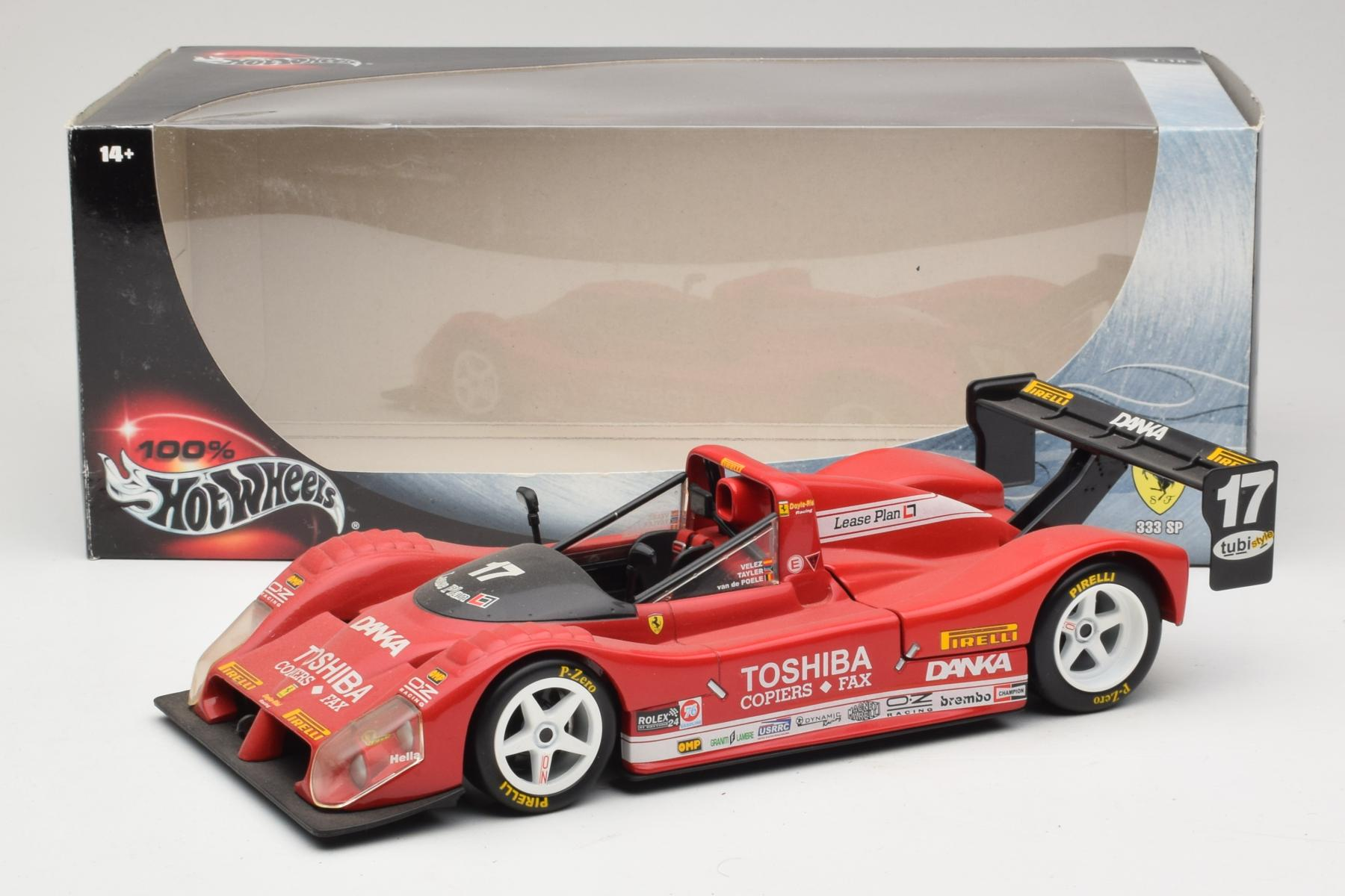 Hot Wheels Ferrari 333 SP Toshiba #17 1:18