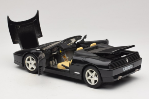 Ferrari 348 Spider Black With Silver Wheels Mira 1:18 6918 Diecast - image 5 of 8