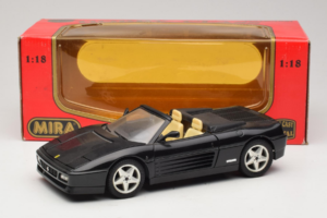 Ferrari 348 Spider Black With Silver Wheels Mira 1:18 6918 Diecast - image 8 of 8