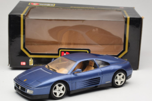 Ferrari 348tb Dark Blue Metallic Bburago 1:18 3039-B1 Diecast - image 8 of 8