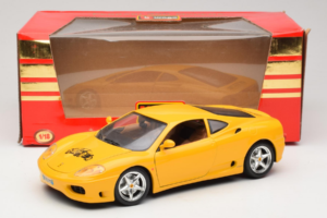 Ferrari 360 Modena 25 Jahre FMC Yellow Bburago 1:18 3358-Y1 Diecast - image 8 of 8