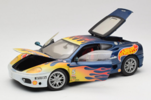 Ferrari 360 Modena Challenge #5 Hot Wheels Purple Fire Livery 1999 Bburago 1:18 29619 Diecast - image 2 of 8