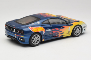 Ferrari 360 Modena Challenge #5 Hot Wheels Purple Fire Livery 1999 Bburago 1:18 29619 Diecast - image 3 of 8
