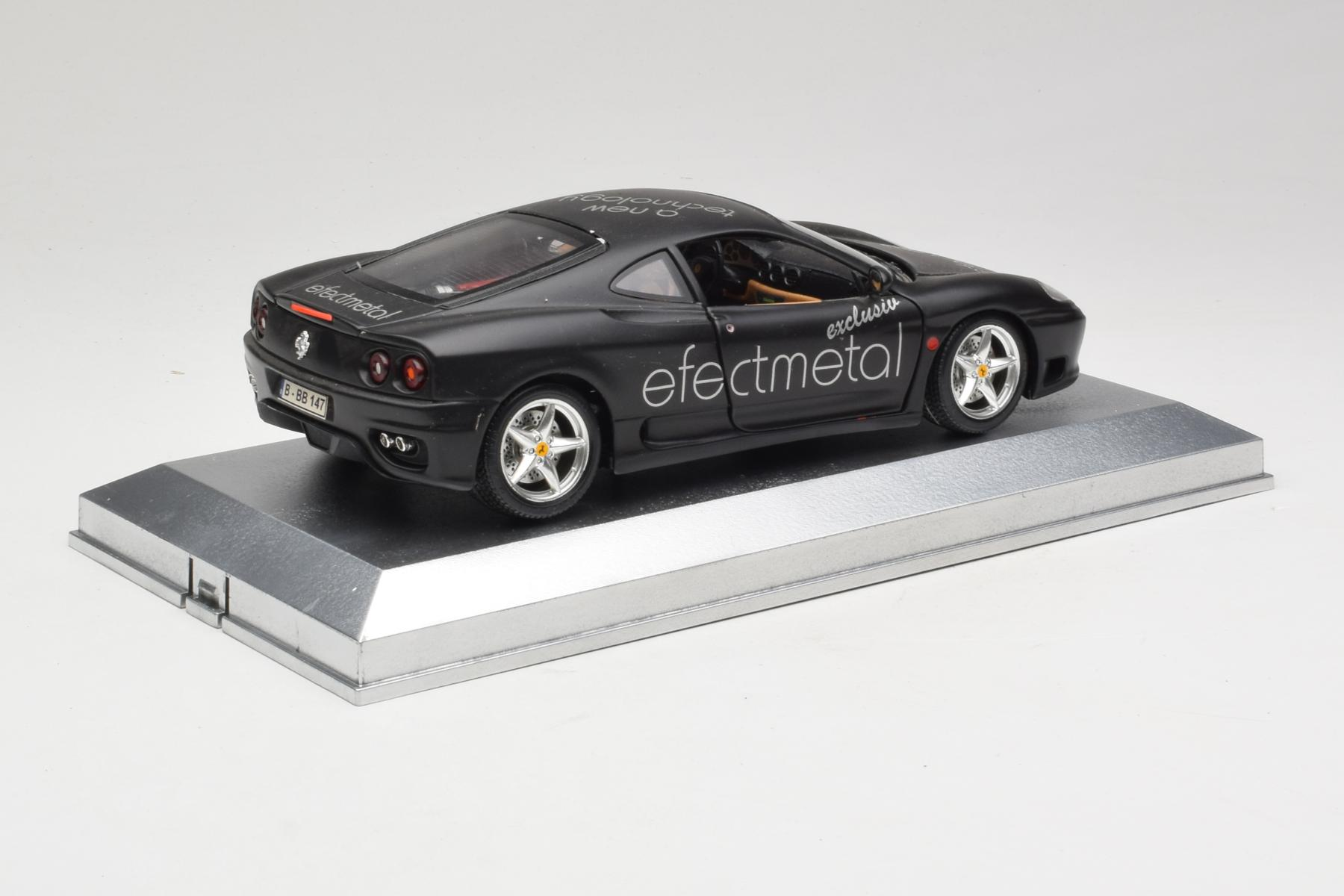 Bburago製 1/18フェラーリ360モデナ　メタル Ferrari 360 Modena Efecmetal Black Matt Limited Edition Exclusive