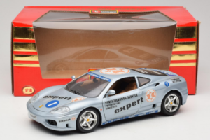 Ferrari 360 Modena Expert #1 Silver Bburago 1:18 3348-S1 Diecast - image 8 of 8