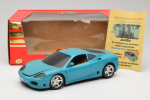 Ferrari 360 Modena Migros Limited Edition 333 pcs Blue Bburago 1:18 3358-G1 Diecast - image 8 of 8