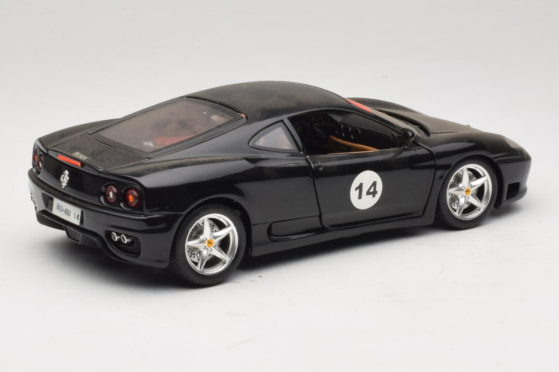 Bburago Ferrari 360 Modena 1:18 Black Diecast Model