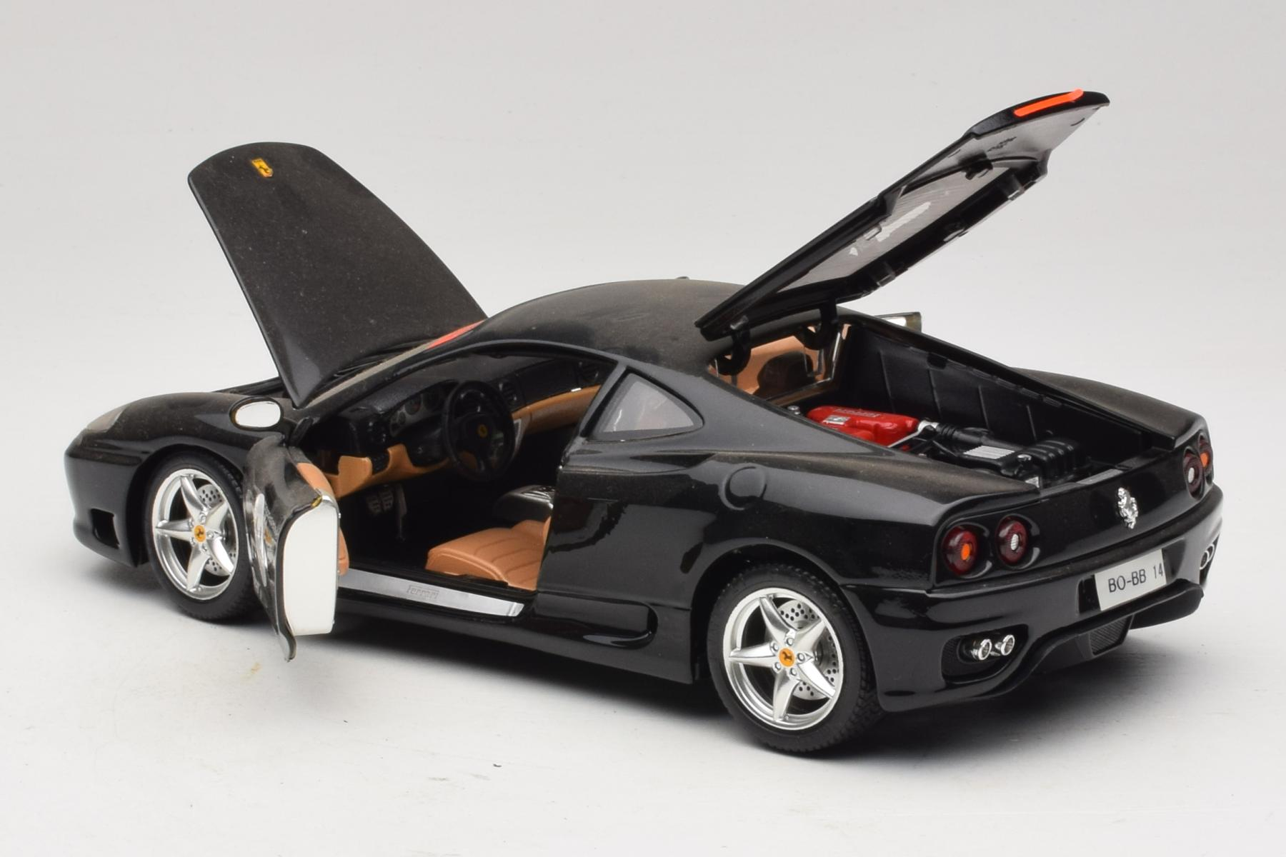 Bburago Ferrari 360 Modena 1:18 Black Diecast Model