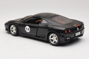 Ferrari 360 Modena #14 Black Limited Edition Bburago 1:18 3368-B1 Diecast - image 7 of 8