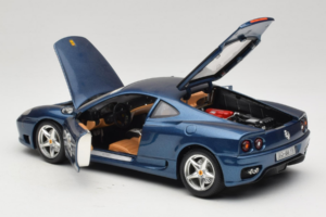 Ferrari 360 Modena #15 Limited Edition Blue Metallic Bburago 1:18 3358-F1 Diecast - image 5 of 8