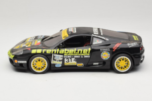 Ferrari 360 Modena Rentabel #314 Gagliardi Black Bburago 1:18 3378-B1 Diecast - image 4 of 8