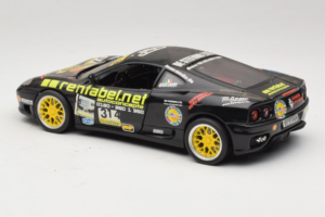 Ferrari 360 Modena Rentabel #314 Gagliardi Black Bburago 1:18 3378-B1 Diecast - image 7 of 8