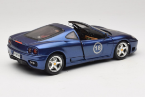Ferrari 360 Modena Targa Limited Edition 333 pcs Purple Metallic Bburago 1:18 3348-F1 Diecast - image 3 of 8