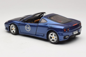 Ferrari 360 Modena Targa Limited Edition 333 pcs Purple Metallic Bburago 1:18 3348-F1 Diecast - image 7 of 8