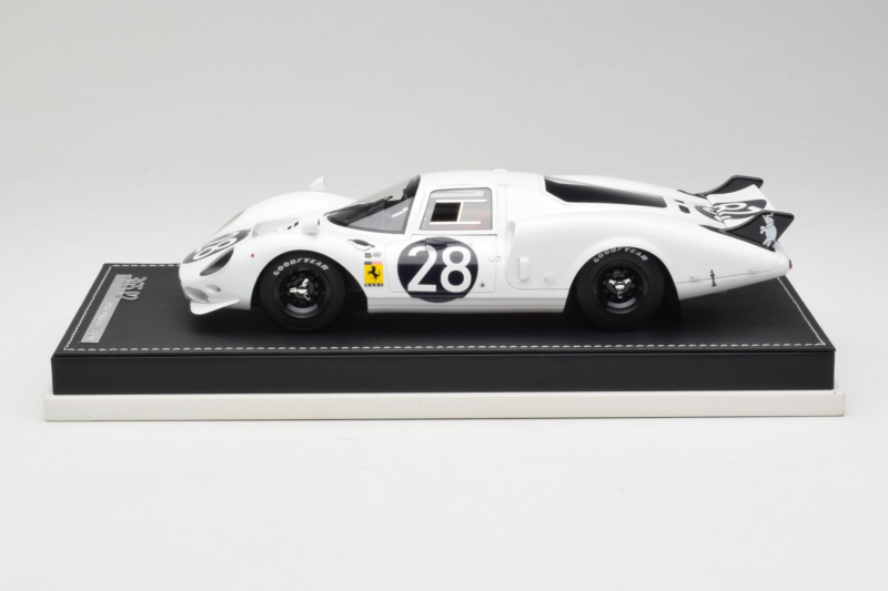 Ferrari 365 P2 #28 M. Gregory / J. Schlesser NART 24 Hours of Daytona 1967 White AB Models 1:18 Ferrari 365 P2 #28 M. Gregory / J. Schlesser NART 24 Hours of Daytona 1967 White AB Models 1:18 REMC019 Resin