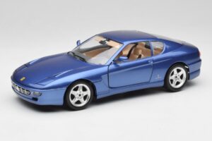 Ferrari 456 GT Blu Pozzi Bburago 1:18 3036-M3 Diecast