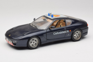 Ferrari 456 GT Carabinieri Black Bburago 1:18 3036-B3 Diecast