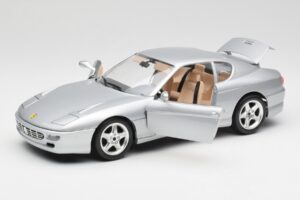 Ferrari 456 GT Silver Bburago 1:18 3036-M2 Diecast - image 2 of 8