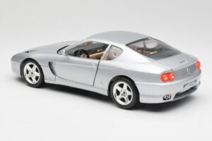Ferrari 456 GT Silver Bburago 1:18 3036-M2 Diecast - image 7 of 8