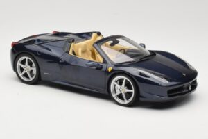 Ferrari 458 Italia Spider Dark Blue Metallic Hot Wheels 1:18 X5529 Diecast - image 6 of 8