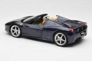 Ferrari 458 Italia Spider Dark Blue Metallic Hot Wheels 1:18 X5529 Diecast - image 7 of 8