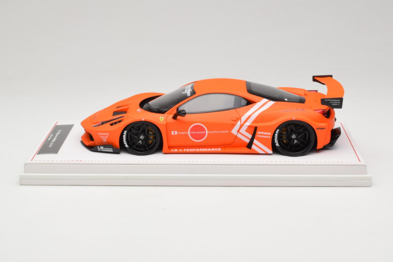 Ferrari 458 Liberty Walk LB-Silhouette WORKS GT Orange IVY Merit 1:18 Ferrari 458 Liberty Walk LB-Silhouette WORKS GT Orange IVY Merit 1:18 REMC002 Resin