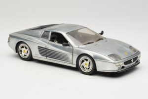 Ferrari 512M Chrome Silver Hot Wheels 1:18 25739 Diecast - image 6 of 8