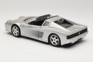 Ferrari 512TR Targa Silver Mira 1:18 6175 Diecast - image 7 of 8