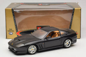 Ferrari 550 Maranello Black Metallic Bburago 1:18 3344-B1 Diecast - image 8 of 8