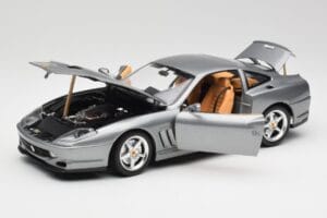 Ferrari 550 Maranello Silver Bburago 1:18 3344 Diecast - image 2 of 8