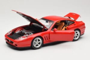 Ferrari 575M Maranello Red Hot Wheels 1:18 54937 Diecast - image 2 of 8