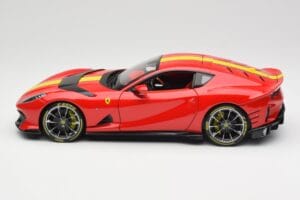 Ferrari 812 Competizione Rosso Corsa With Yellow Stripes Bburago 1:18 18-16915 Diecast - image 4 of 8