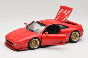 Ferrari F355 Berlinetta Red With Custom Gold Wheels UT Models 1:18 180074020-P5 Diecast - image 2 of 8