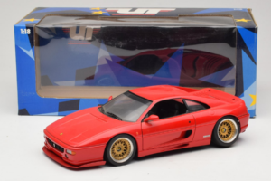 Ferrari F355 Berlinetta Red With Custom Gold Wheels UT Models 1:18 180074020-P5 Diecast - image 8 of 8