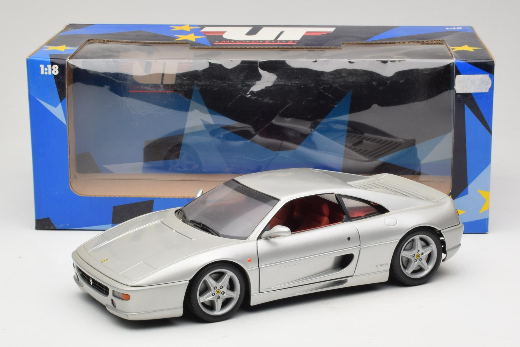 UT Models Ferrari F355 Berlinetta 1:18 Silver Diecast
