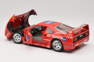 Ferrari F40 #40 J-P. Jabouille / O. Grouillard Art Sports 1987 Bburago 1:18 3332-A1 Diecast - image 5 of 8