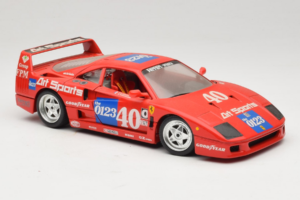Ferrari F40 #40 J-P. Jabouille / O. Grouillard Art Sports 1987 Bburago 1:18 3332-A1 Diecast - image 6 of 8