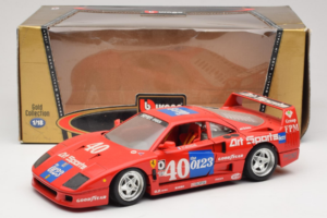 Ferrari F40 #40 J-P. Jabouille / O. Grouillard Art Sports 1987 Bburago 1:18 3332-A1 Diecast - image 8 of 8